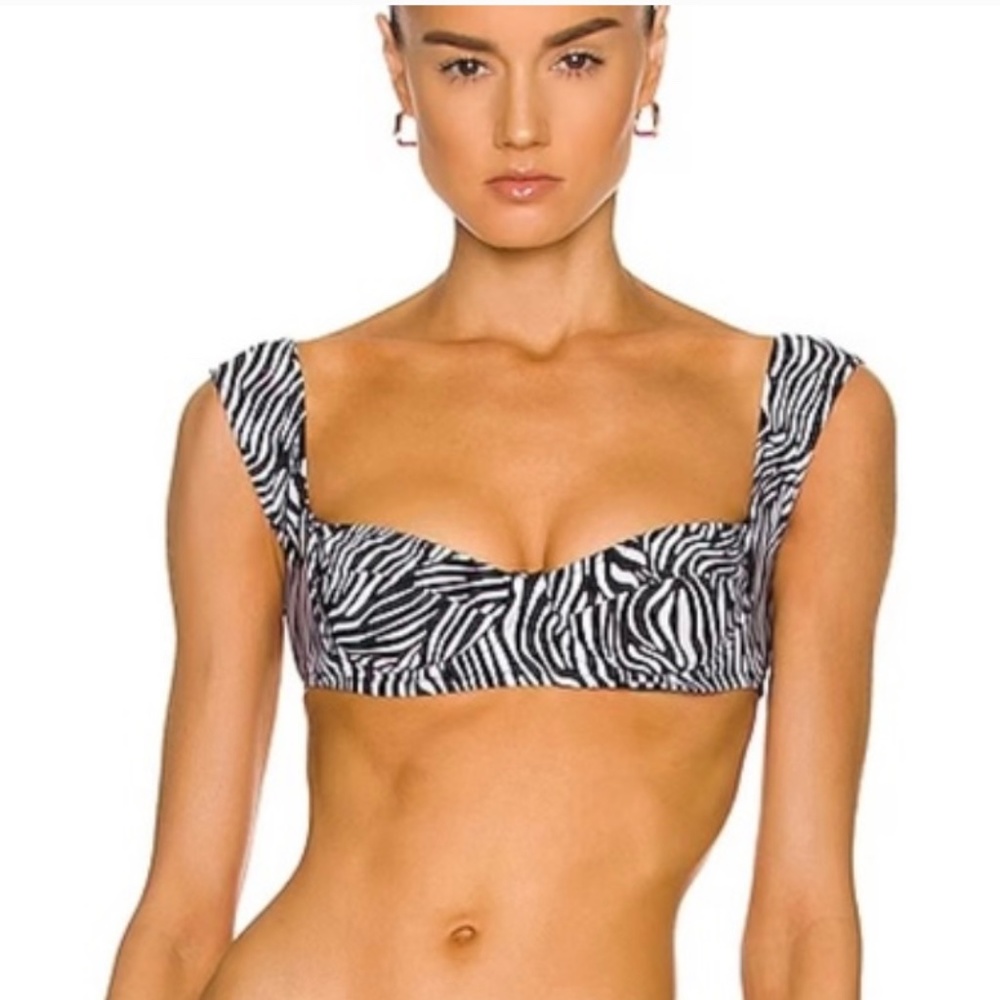 Tropic of C South Pacific Bikini Top in Zebra